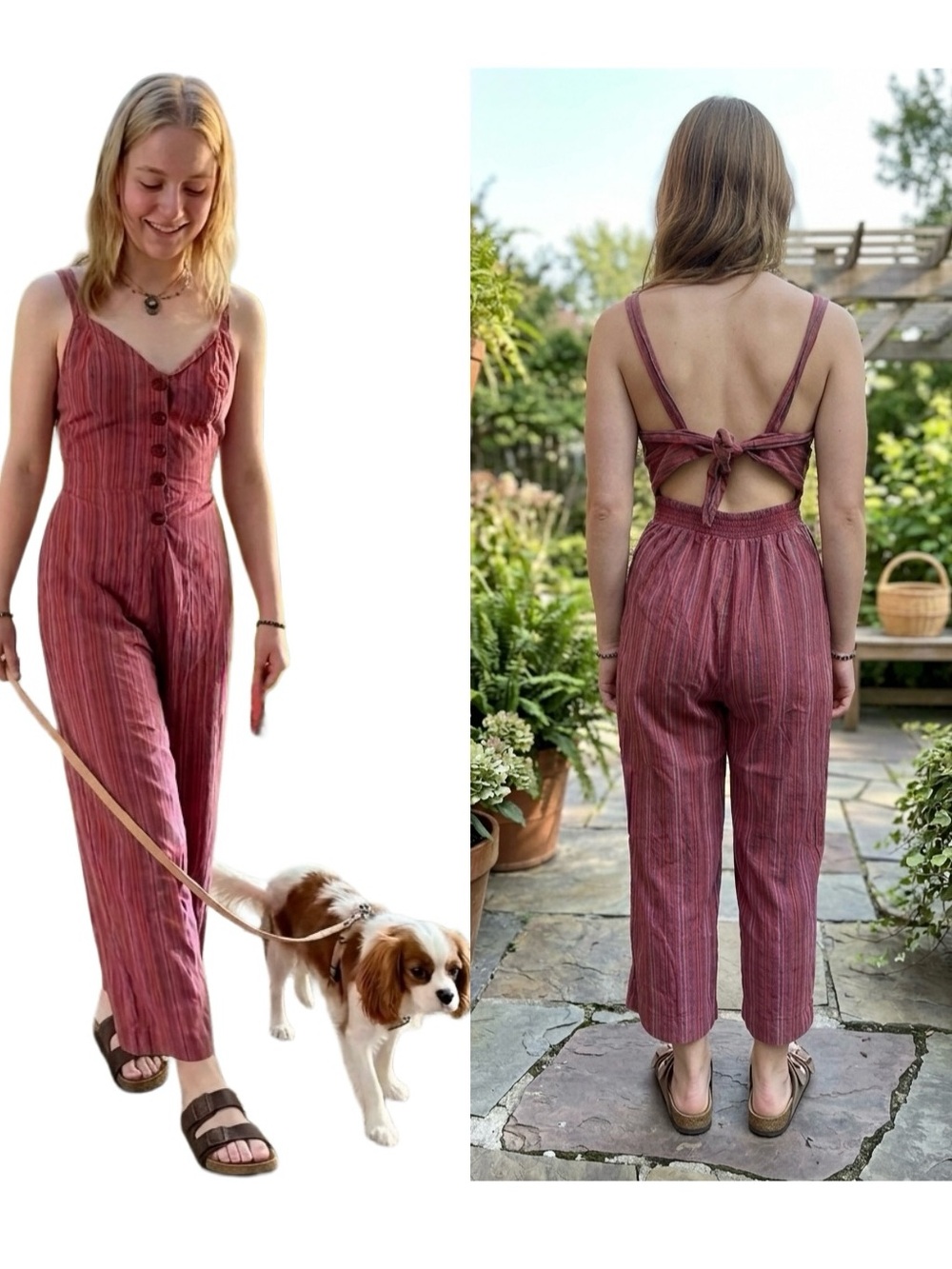 Japna Cotton Jumpsuit Medium (small) Stripes Summer